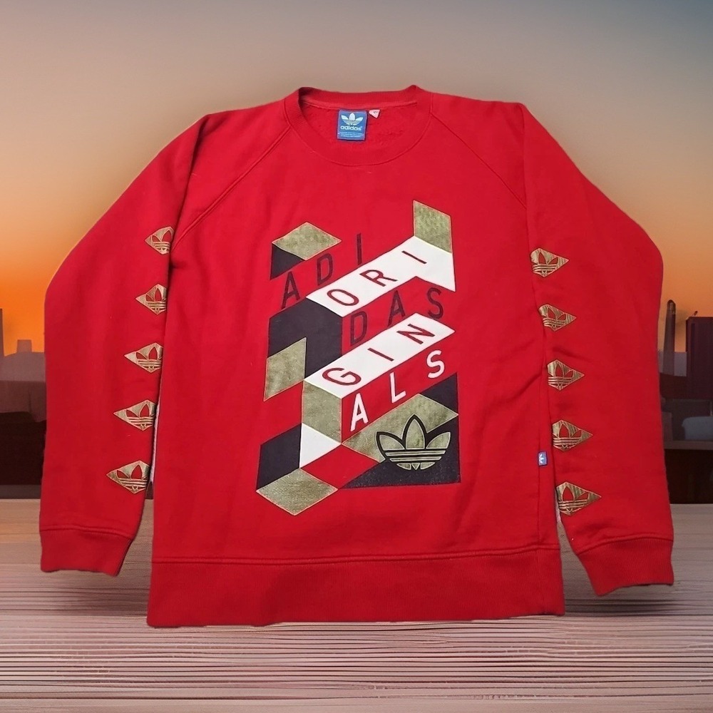 Vintage Adidas Sweatshirt Size M‎ - 90s Y2k Streetwear Crewneck Unisex Rare